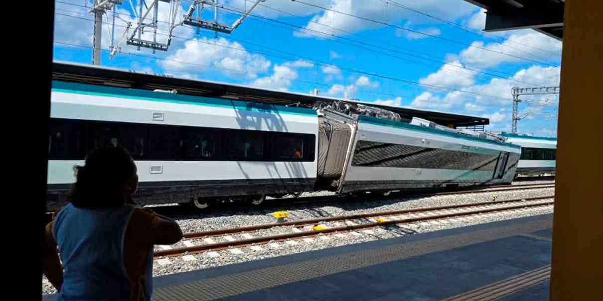 Tren Maya descarrilado