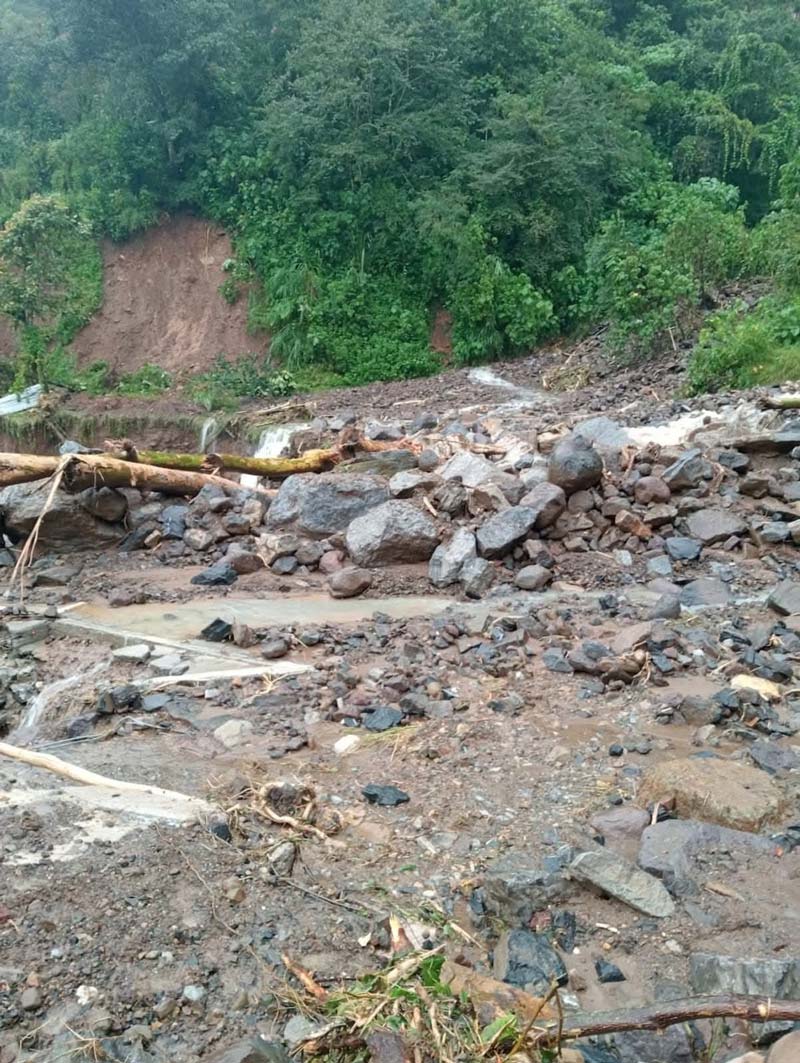 Tlacuilotepec incomunicado tras la tormenta Jerry: daños en puentes, viviendas y caminos