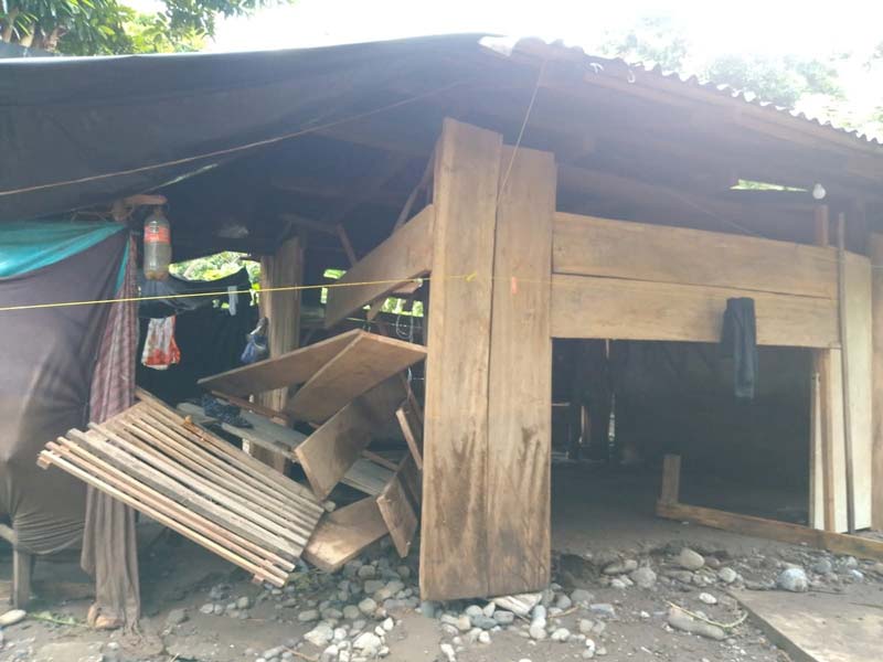 Tlacuilotepec incomunicado tras la tormenta Jerry: daños en puentes, viviendas y caminos