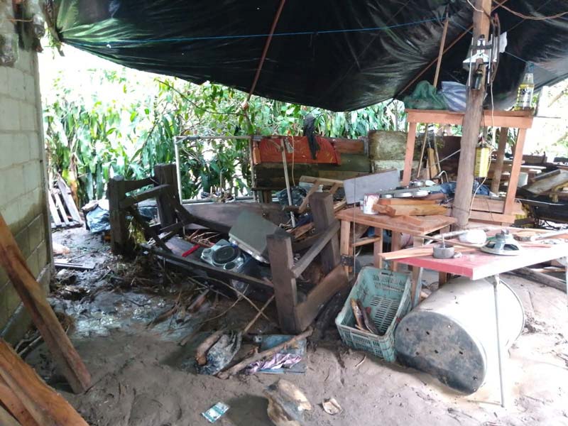 Tlacuilotepec incomunicado tras la tormenta Jerry: daños en puentes, viviendas y caminos