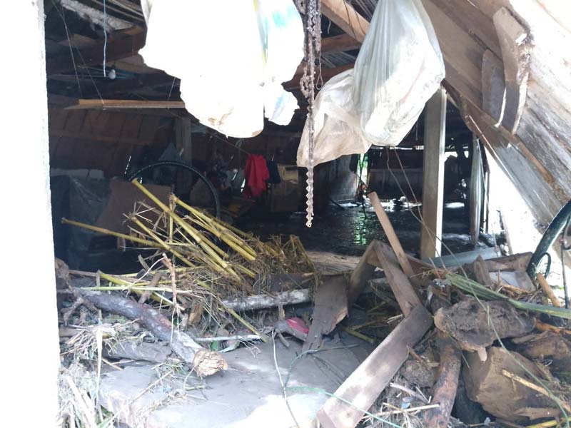 Tlacuilotepec incomunicado tras la tormenta Jerry: daños en puentes, viviendas y caminos