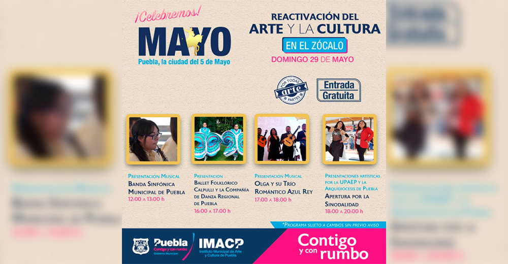 Arte y cultura por todas partes, de la mano del Ayuntamiento de Puebla
