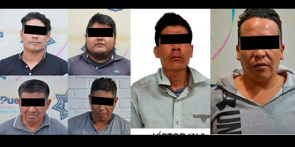 En diferentes acciones, SSC detiene a seis sujetos de células delictivas en Puebla
