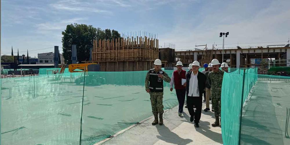 AMLO realiza supervisión de la construcción del nuevo Hospital de San Alejandro en Puebla