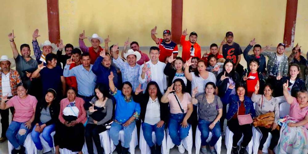 En casi dos meses, Eduardo Rivera ha visitado estructuras en 70 municipios de Puebla