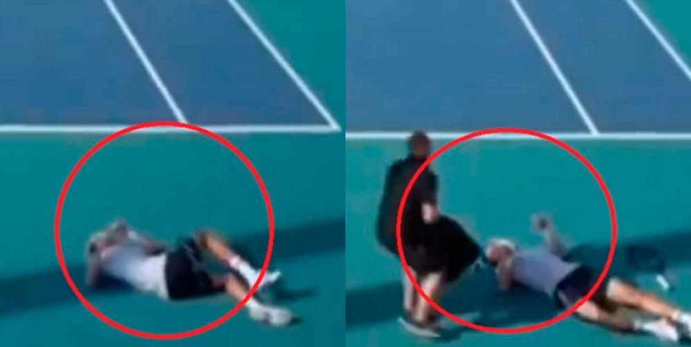 VIDEO. Tenista se desmaya en pleno partido del Miami Open y su rival ni se inmuta