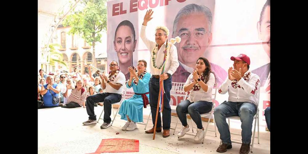 Multitudinario cierre de campaña de Rogelio López en Huauchinango