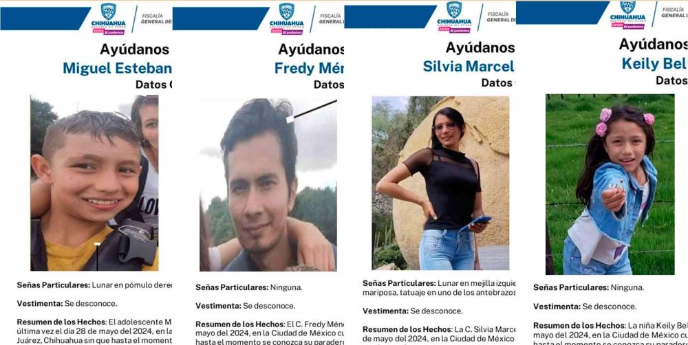 Desaparece familia de origen colombiano cuando viajaban de CDMX a Ciudad Juárez