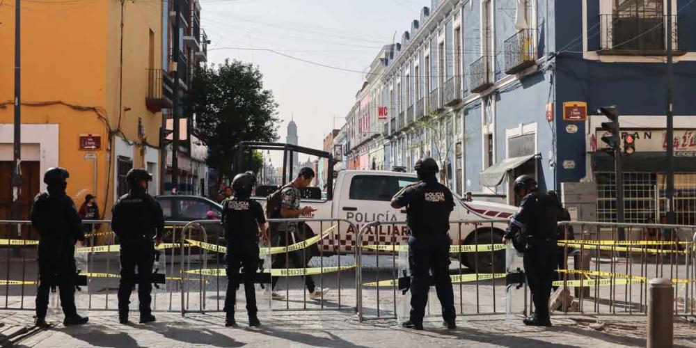 Operativo para evitar la instalación de ambulantes en el Centro Histórico