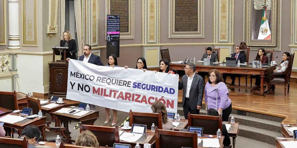 Puebla aprueba reforma que adscripta la Guardia Nacional a la Sedena con 33 votos a favor