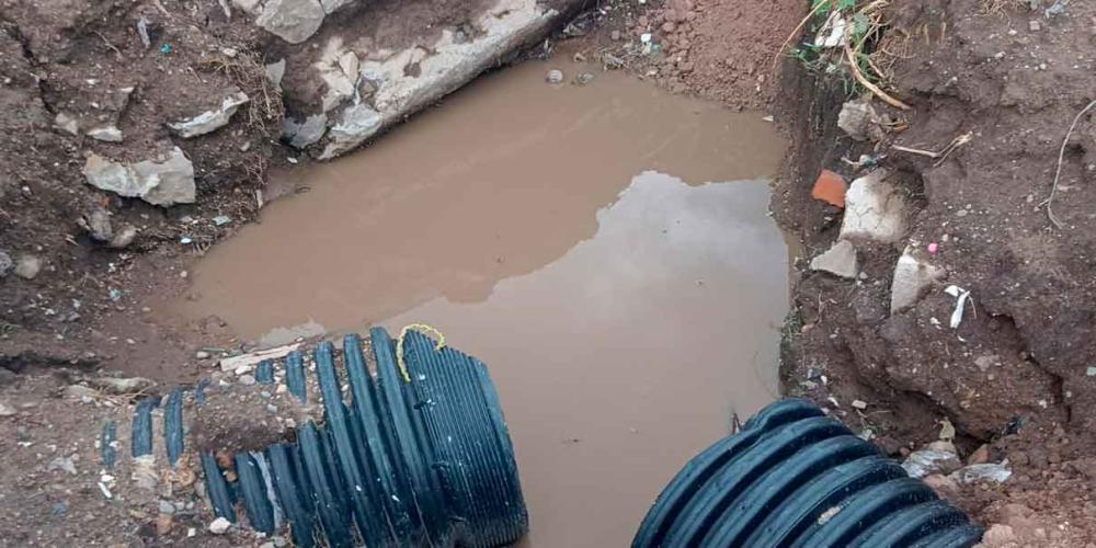 INSOSTENIBLE, pobladores de Temaxcalac protestan tras inundaciones de aguas negras