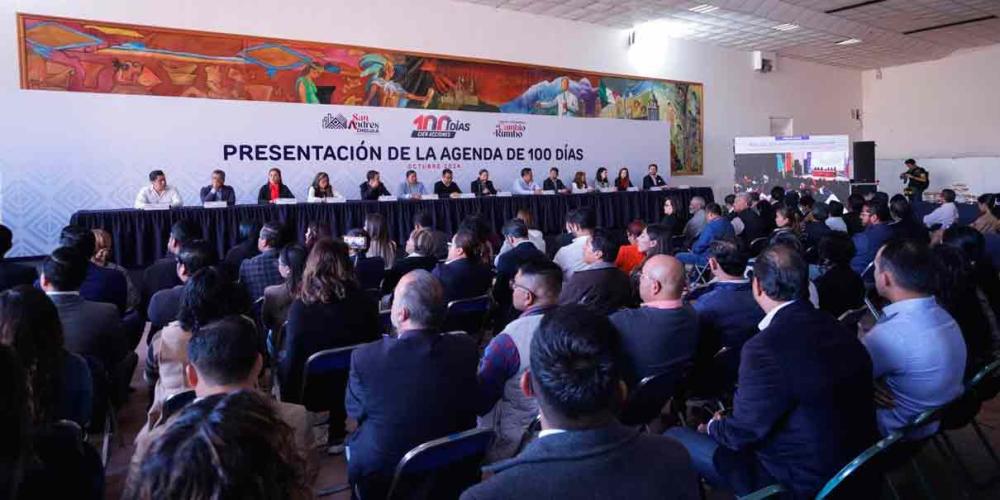 Guadalupe Cuautle presentó la agenda de los 100 días de gobierno municipal