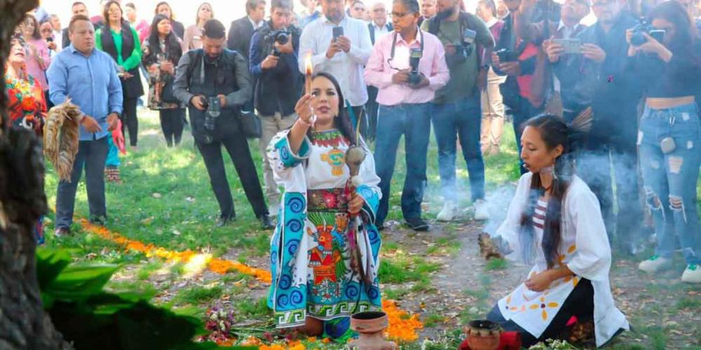 Nueva alcaldesa de San Pedro Cholula conmemora 505 años de la Matanza 