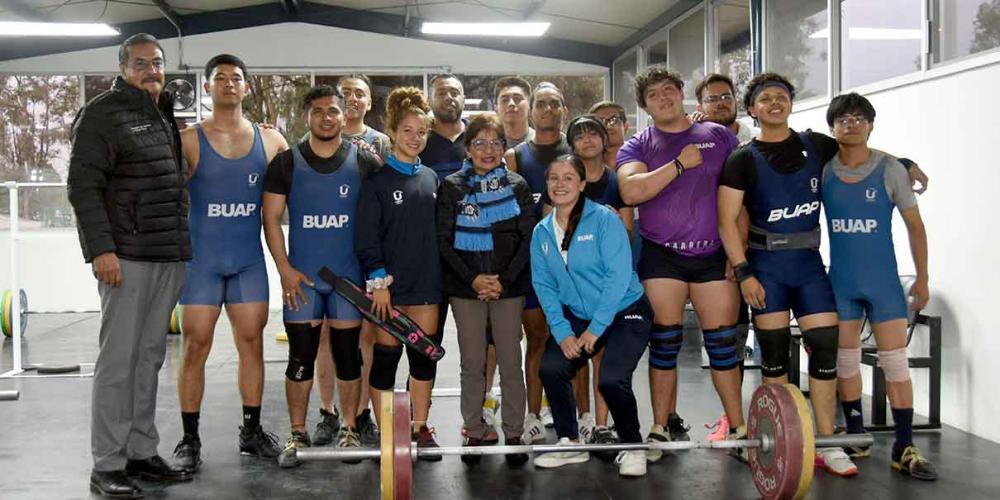 Rectora BUAP impulsa el entrenamiento en halterofilia con nuevas instalaciones 