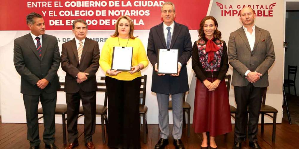 Pepe Chedraui firma convenio con Colegio de Notarios para brindar asesoría a poblanos