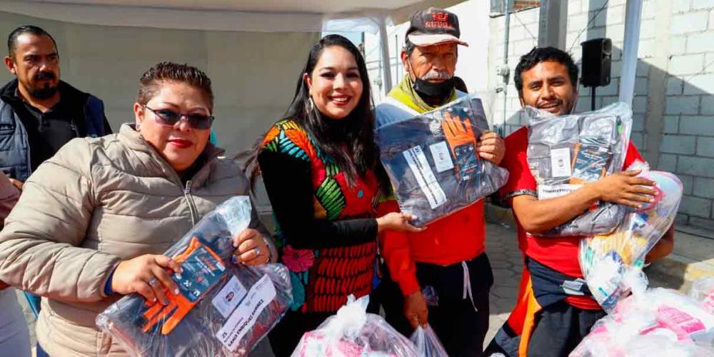 Trabajadores de Limpia de San Pedro Cholula recibieron equipo y uniformes 