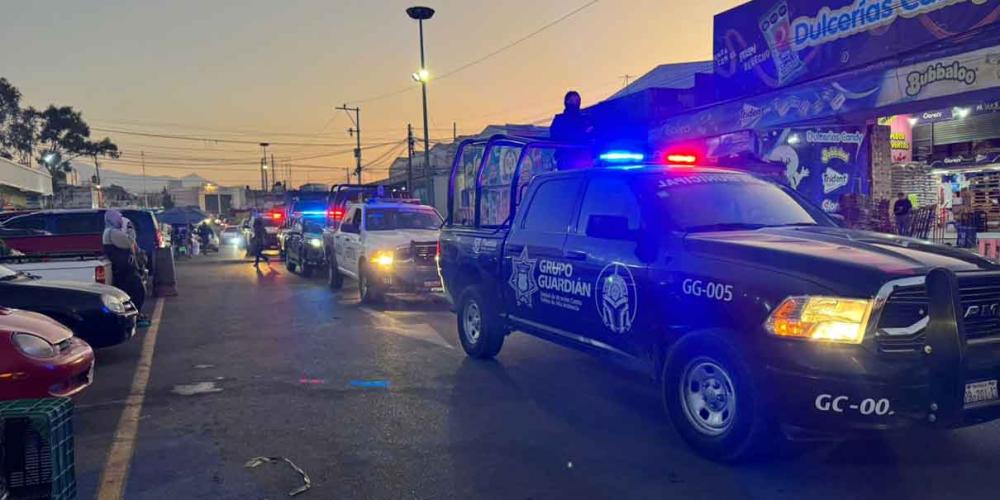 Mantienen despliegue de seguridad en la Central de Abasto