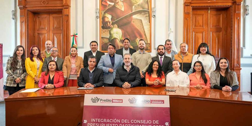 Edil de Puebla instala Consejo de Presupuesto Participativo para fortalecer la transparencia