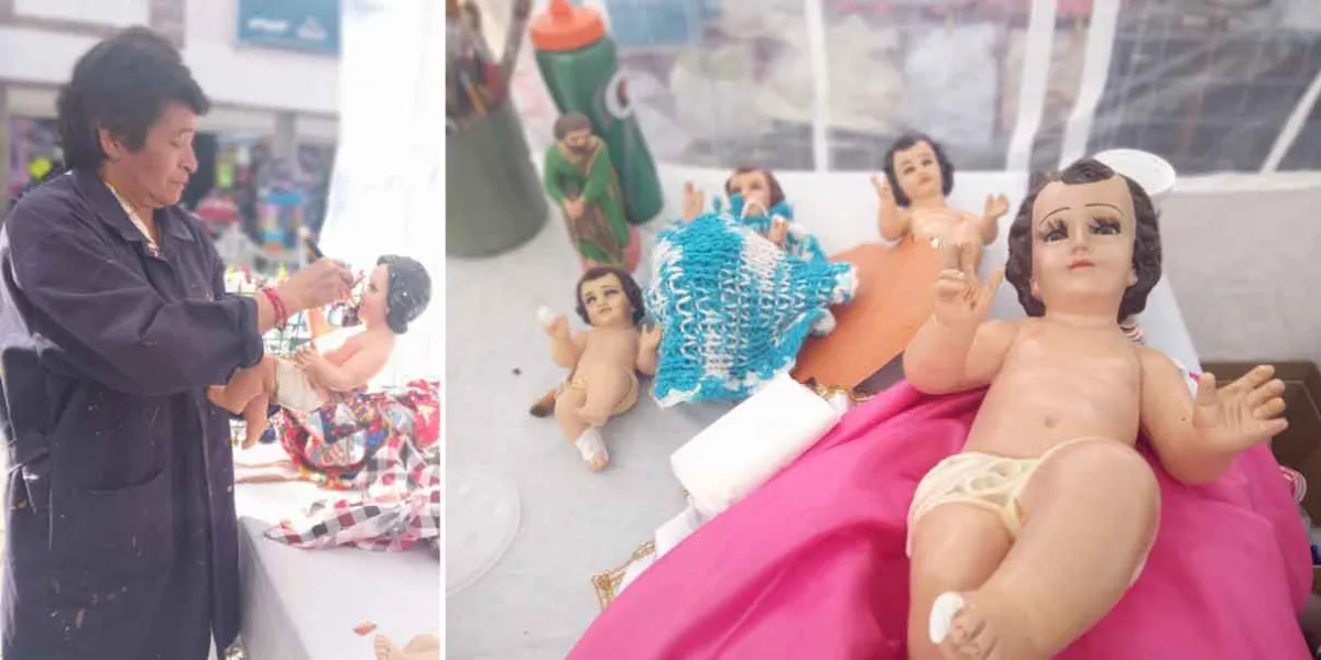 Católicos preparan sus imágenes del Niño Dios para celebrar la Candelaria
