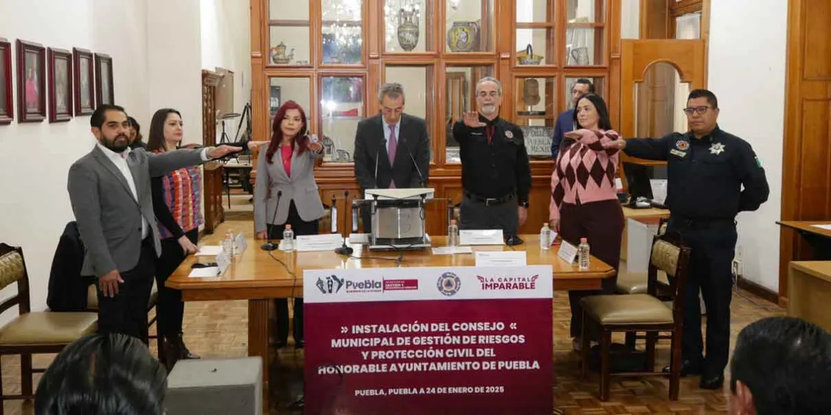 Toma protesta el Consejo Municipal de Protección Civil en Puebla