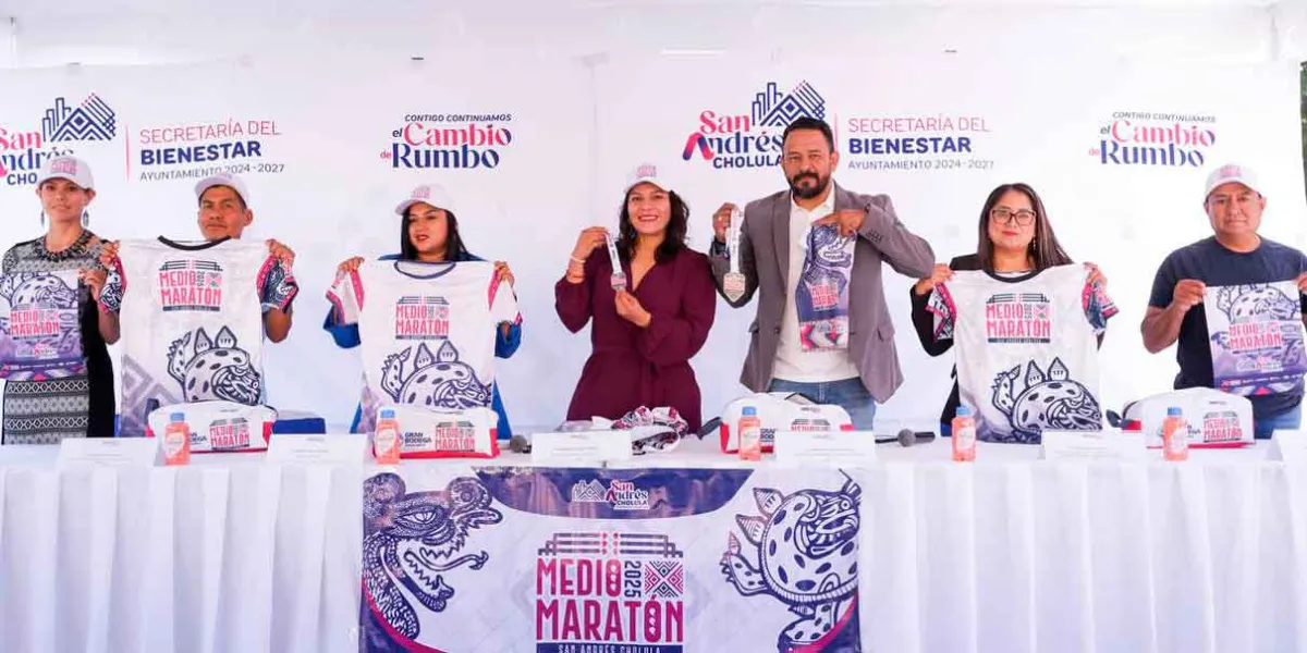 Invita Lupita Cuautle al Medio Maratón San Andrés Cholula 2025 