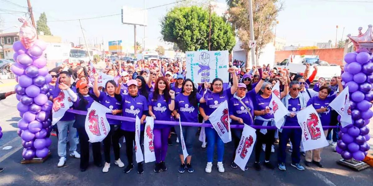 San Pedro Cholula conmemora el 8M con movimiento y reconocimiento