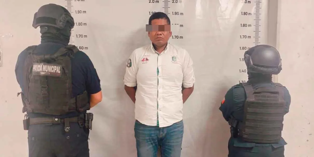 Durante operativo preventivo detienen  a sujeto con arma de uso exclusivo del ejército en Cuautlancingo 
