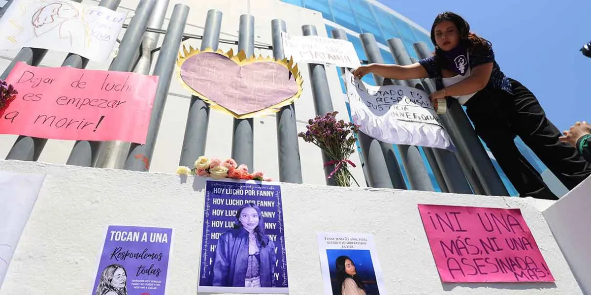 Exigen justicia por Fanny frente a la FGE; acusan FEMINICIO no suicidio