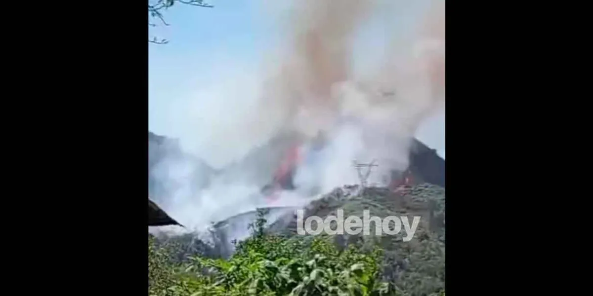 Incendio forestal fuera de control en Chiconcuautla; podría arrasar con el cerro Tezonquipa