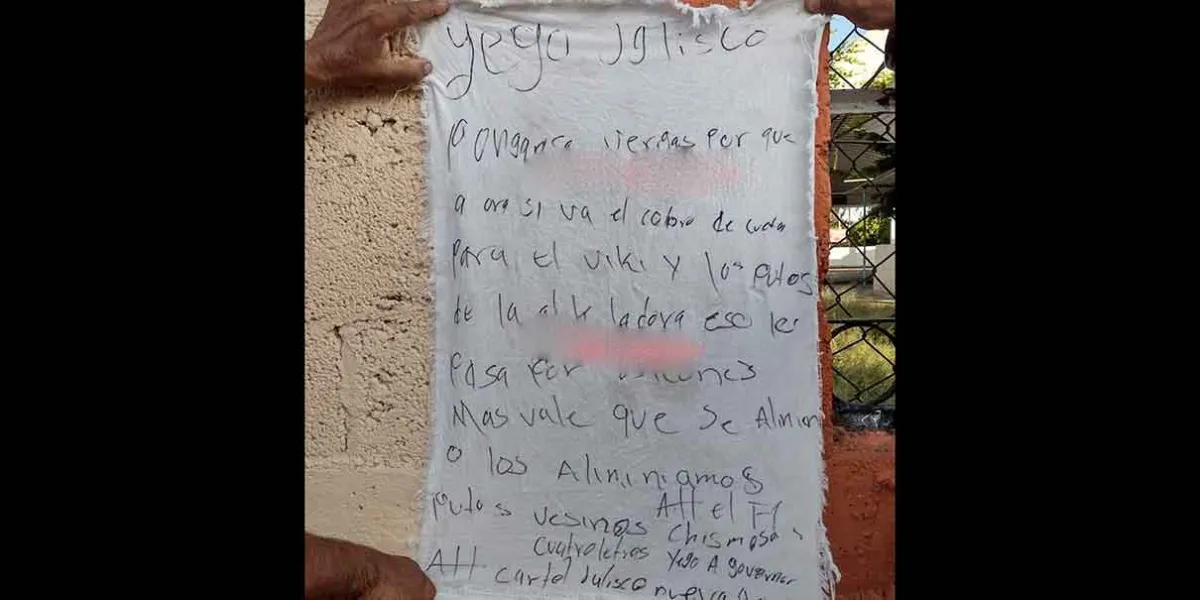 Narcomanta cerca de primaria desata ALERTA en Atlixco: Autoridades investigan