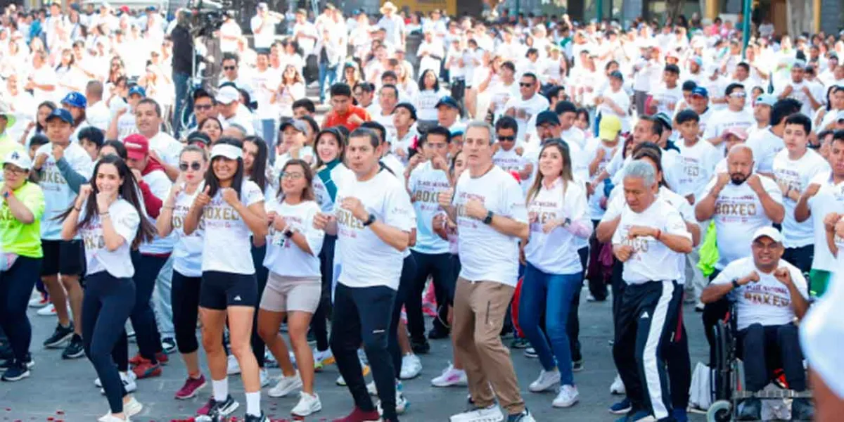Por la paz y contra las adicciones, Puebla se unió a Clase Nacional de Boxeo 