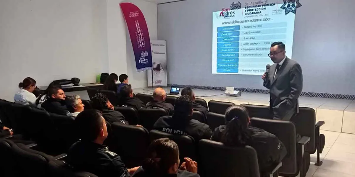 FGE capacita a elementos de la SSC de San Andrés Cholula en delitos contra animales