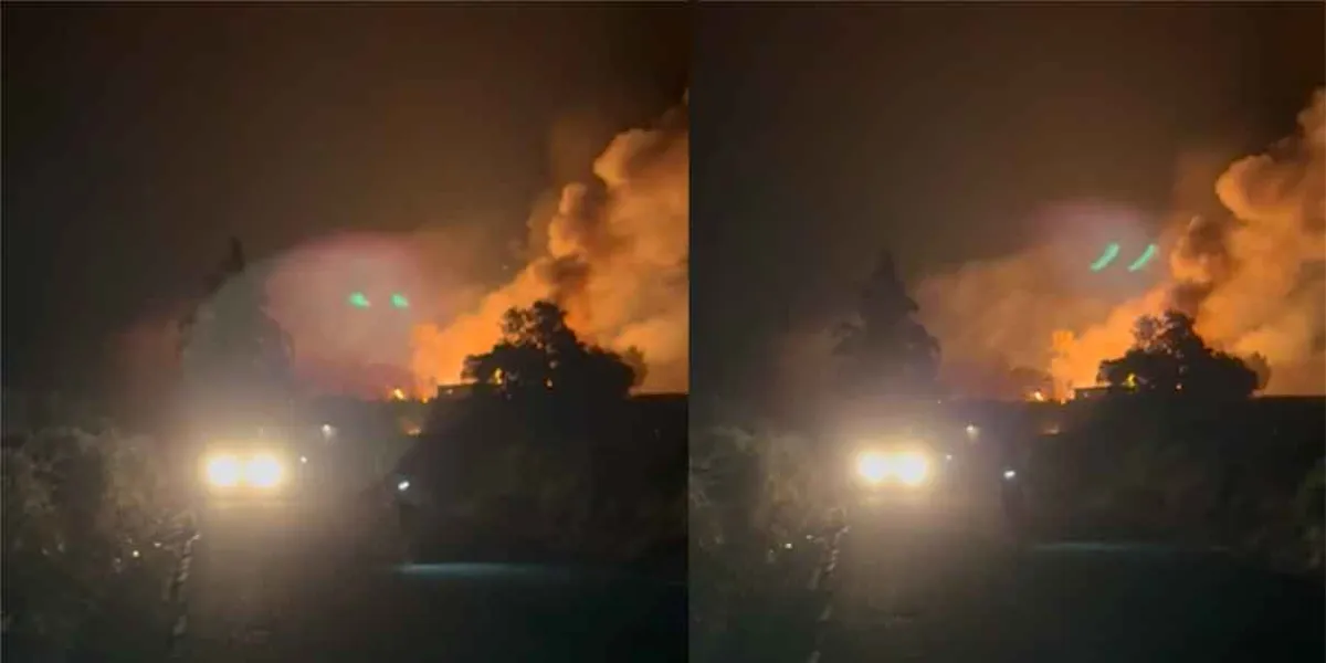 Explotó tanque estacionario decomisado a huachicoleros en Tlahuapan