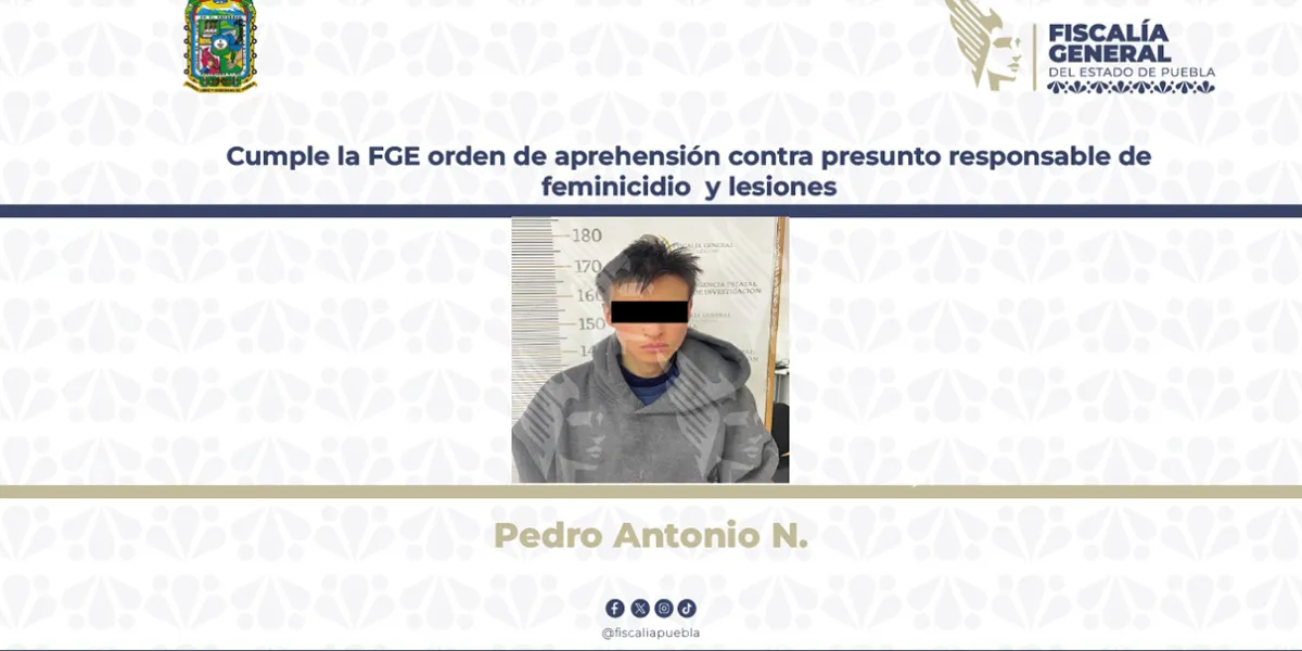 Detenido por feminicidio de su abuela y agresión a su abuelo en Oriental, Puebla