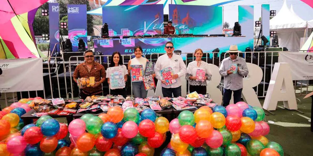Exitosa recaudación de juguetes en San Andrés Cholula en vísperas del Día del Niño