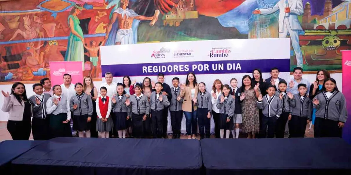 Niñas y Niños Viven la Experiencia de Ser Regidores por un Día en San Andrés Cholula