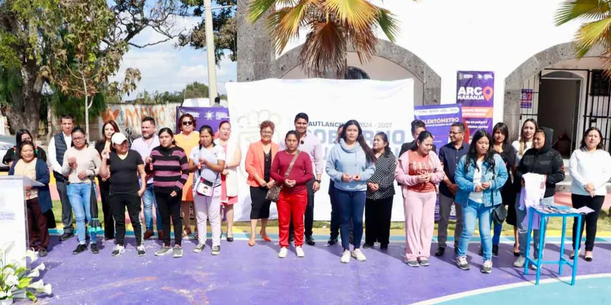 Pone en marcha Omar Muñoz primer “Arco Naranja” en Cuautlancingo 