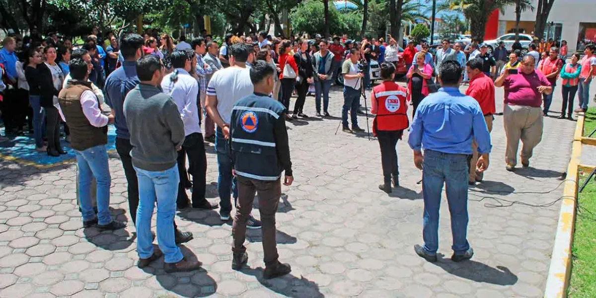  Texmelucan se prepara para el primer simulacro 2025