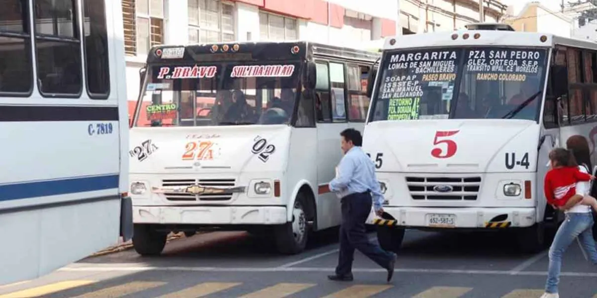 Calles poblanas más peligrosas para el transporte público 
