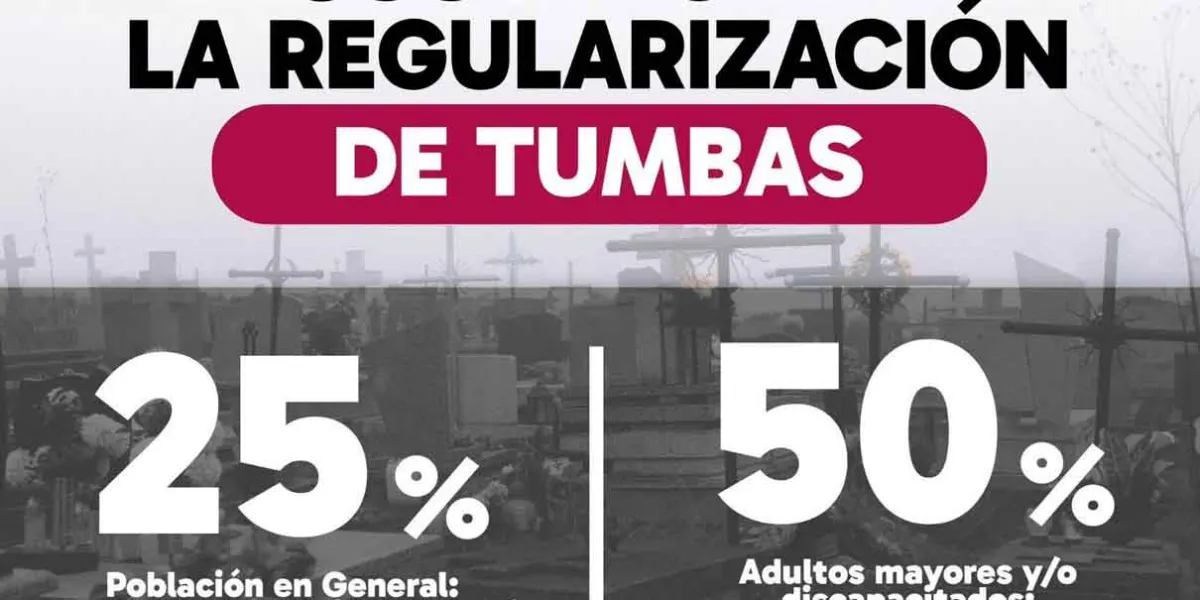 Tendrán descuentos pago para regularizar tumbas en Huauchinango