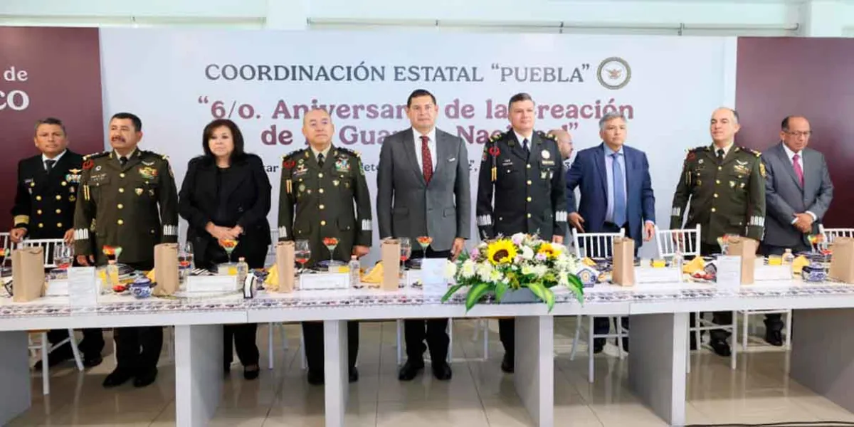 Armenta afirma que Puebla es un estado seguro gracias a la Guardia Nacional