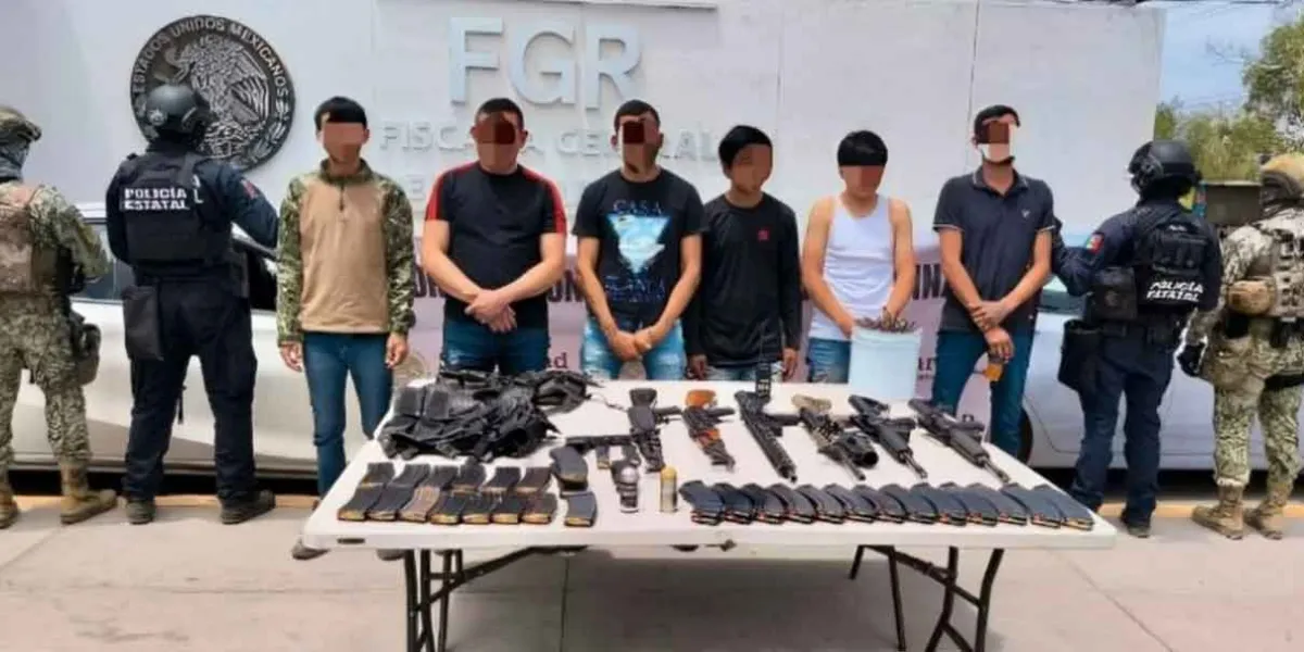 Capturan a seis sicarios del CJNG en Culiacán: incautan arsenal y vehículos robados