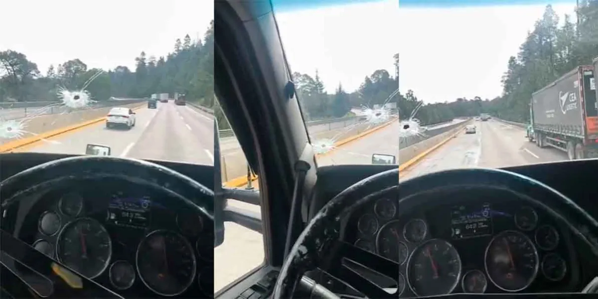 Intento de asalto a tráiler en la autopista México-Puebla deja a chofer herido