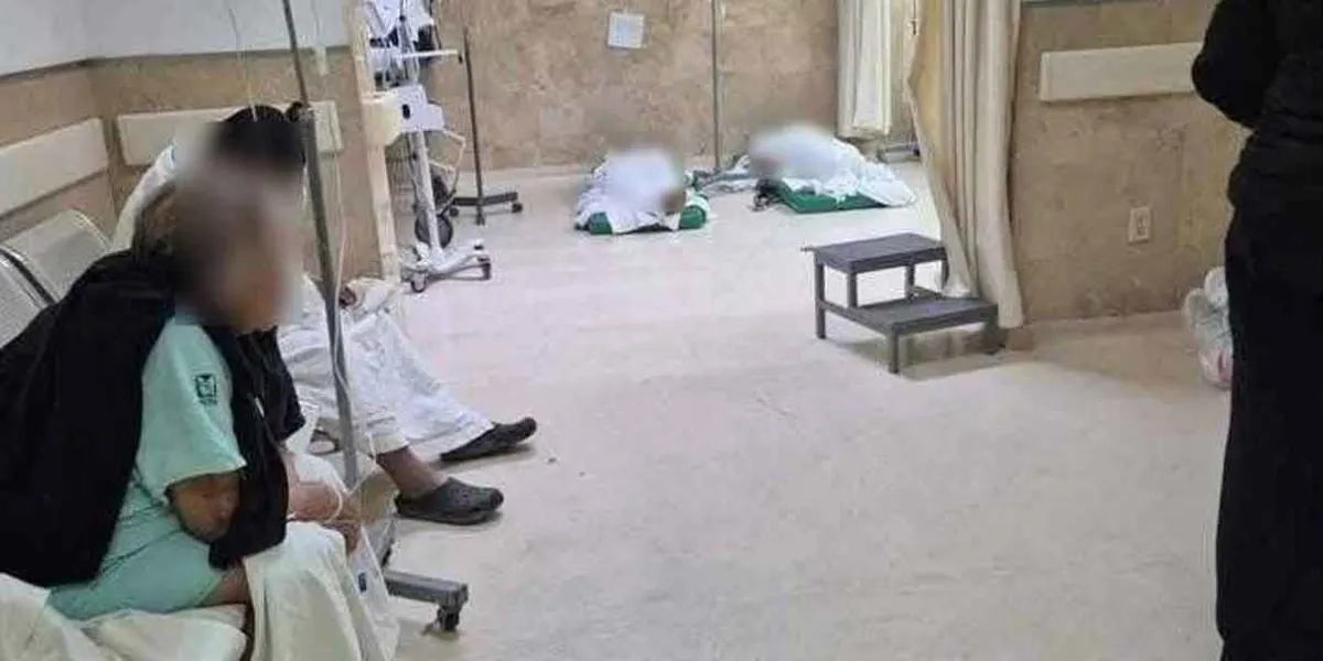 IMSS Tehuacán colapsa: pacientes reciben atención en el suelo