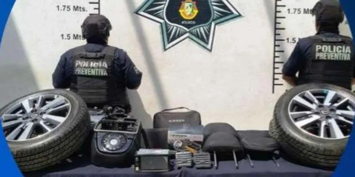 Policía de Atlixco frustra robo de autopartes tras persecución en la Autopista Siglo XXI