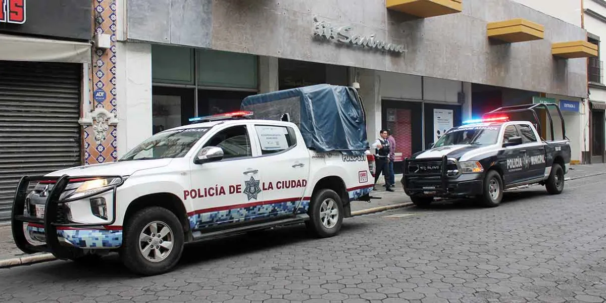 Roban de nuevo la tienda Sanborns del Centro Histórico de Puebla con cristalazo