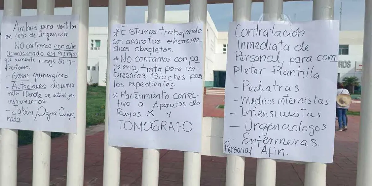 Denuncian crisis en Hospital General de Izúcar: equipo obsoleto y quirófano sin aire