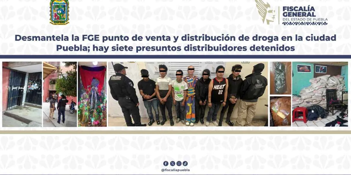 Desmantela punto de narcomenudeo en San Bartolo y detiene a siete 
