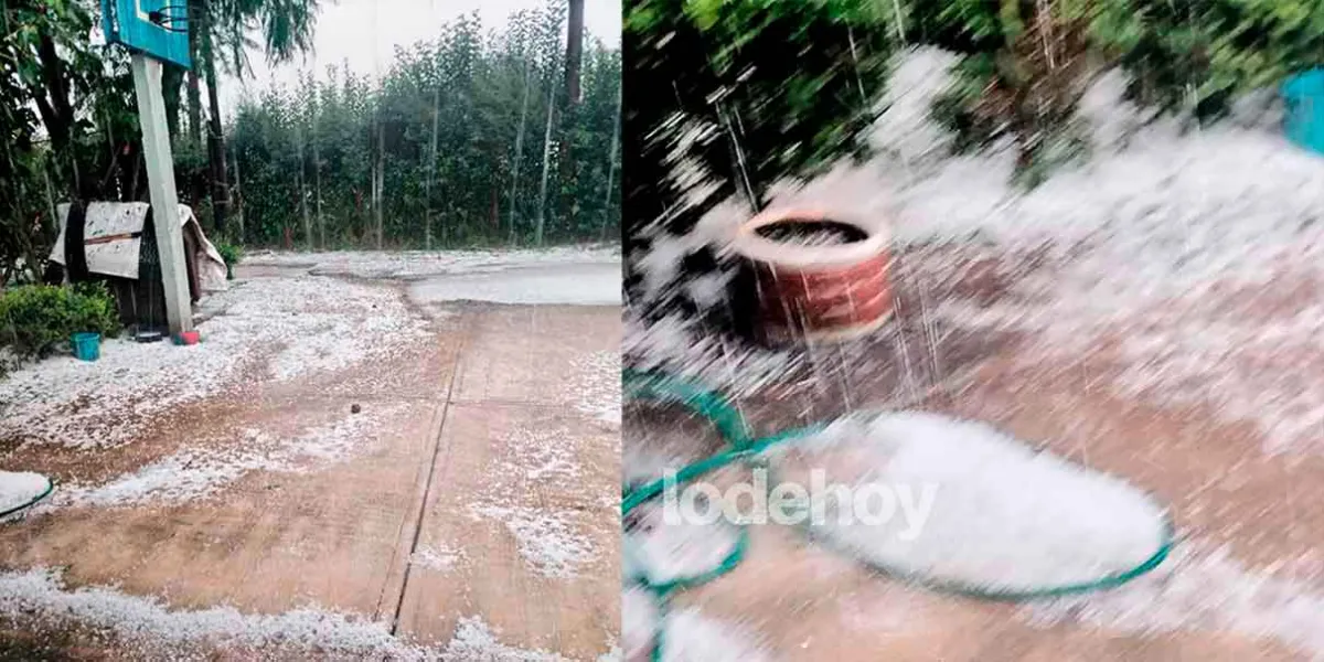 Granizada provoca inundaciones y daños en Texmelucan