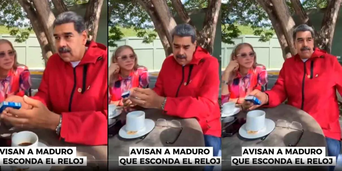 Maduro intenta ocultar un lujoso Rolex de 72 mil dólares mientras celebra victoria en elecciones